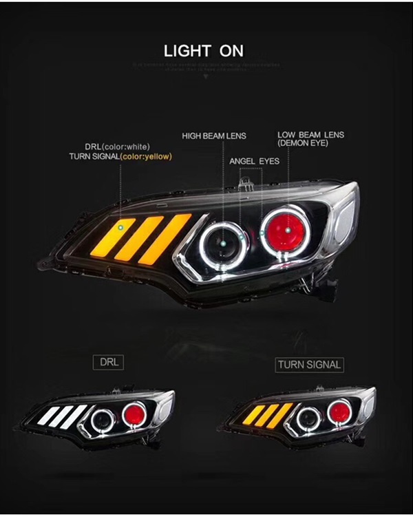 2015 Honda fit headlamp in benz style 